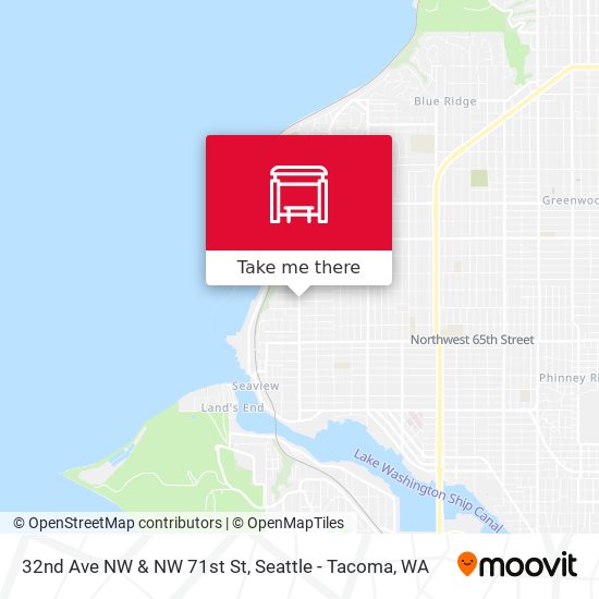 32nd Ave NW & NW 71st St map