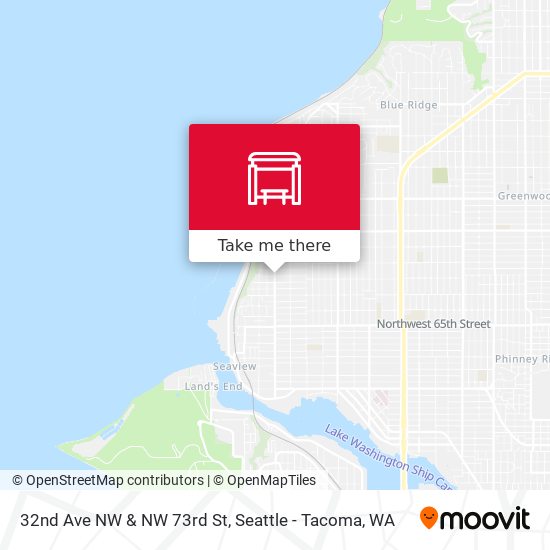 32nd Ave NW & NW 73rd St map