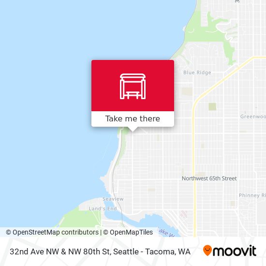 32nd Ave NW & NW 80th St map