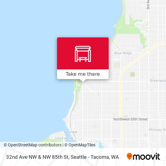 32nd Ave NW & NW 85th St map