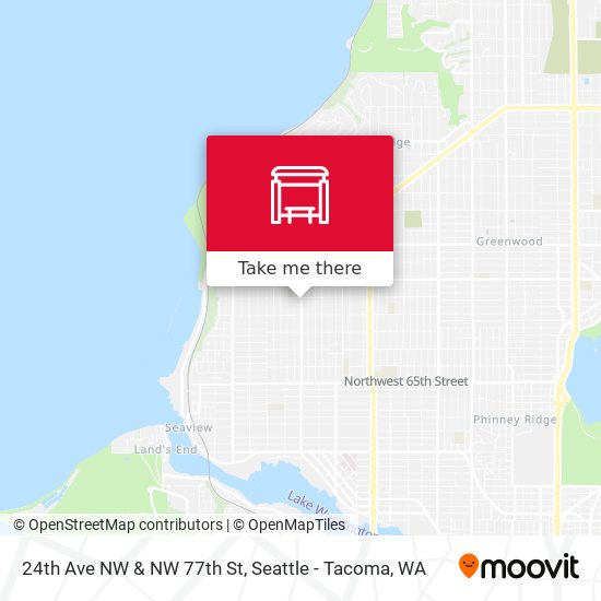 24th Ave NW & NW 77th St map