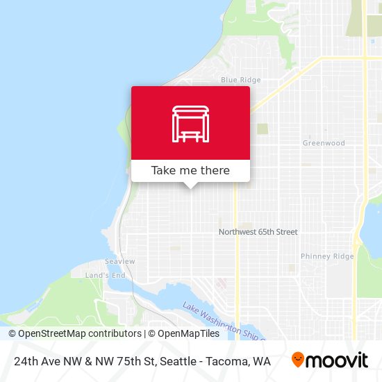 24th Ave NW & NW 75th St map