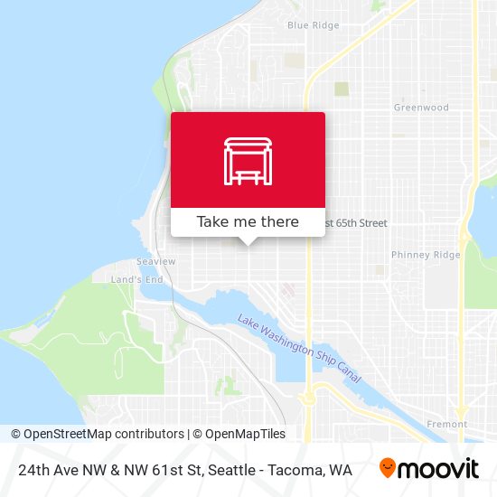 24th Ave NW & NW 61st St map