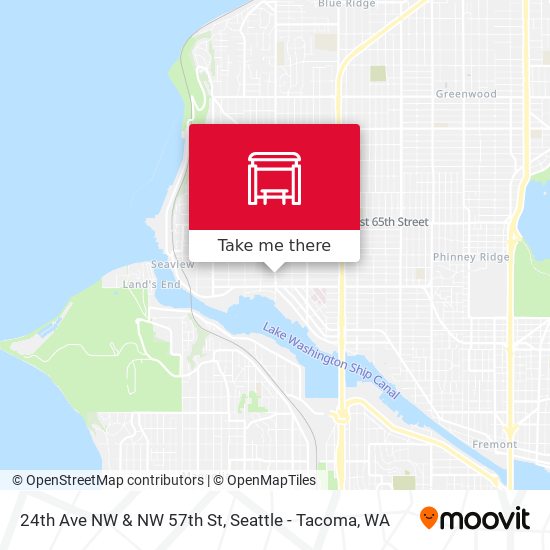 24th Ave NW & NW 57th St map