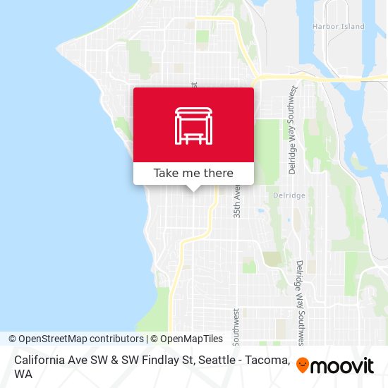 Mapa de California Ave SW & SW Findlay St