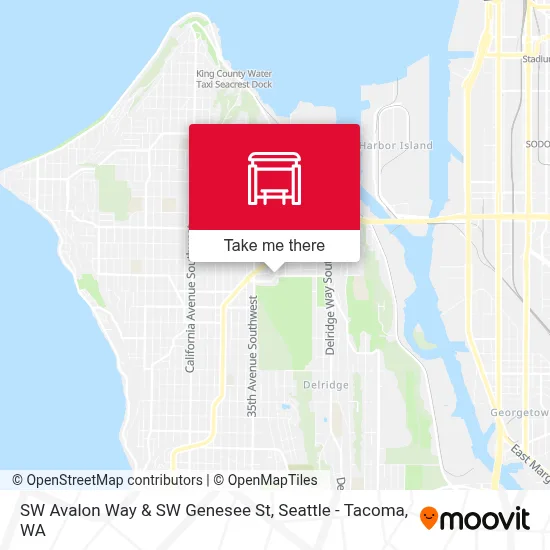 SW Avalon Way & SW Genesee St map