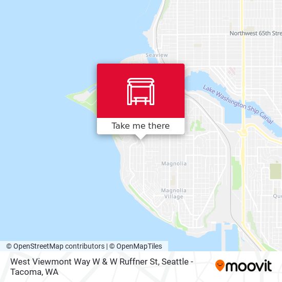 West Viewmont Way W & W Ruffner St map