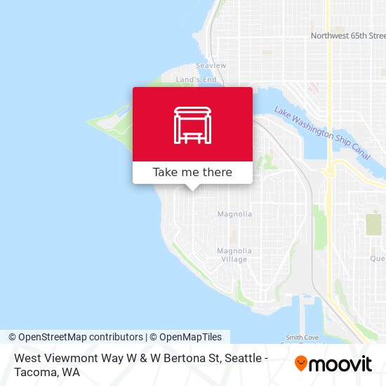 West Viewmont Way W & W Bertona St map