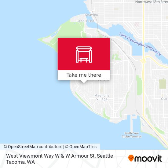 West Viewmont Way W & W Armour St map