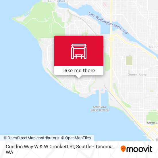 Mapa de Condon Way W & W Crockett St