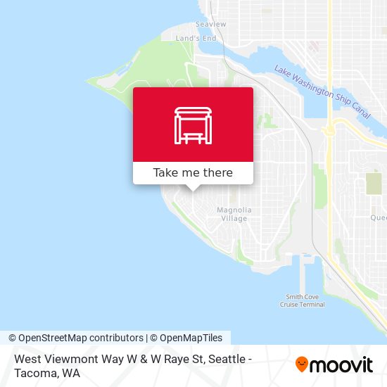 West Viewmont Way W & W Raye St map