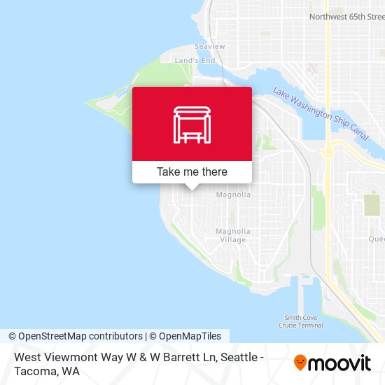 West Viewmont Way W & W Barrett Ln map