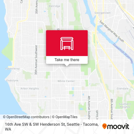 Mapa de 16th Ave SW & SW Henderson St