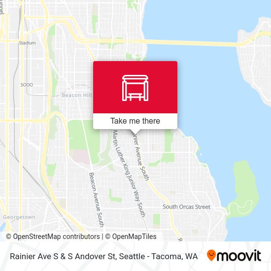 Rainier Ave S & S Andover St map