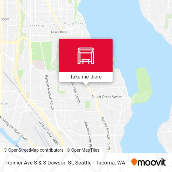 Rainier Ave S & S Dawson St map