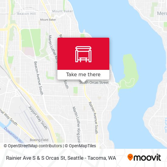 Mapa de Rainier Ave S & S Orcas St