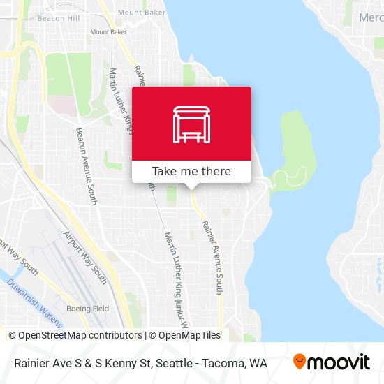Rainier Ave S & S Kenny St map