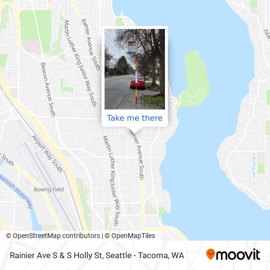 Rainier Ave S & S Holly St map