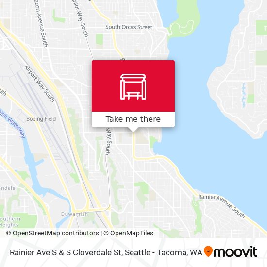 Mapa de Rainier Ave S & S Cloverdale St