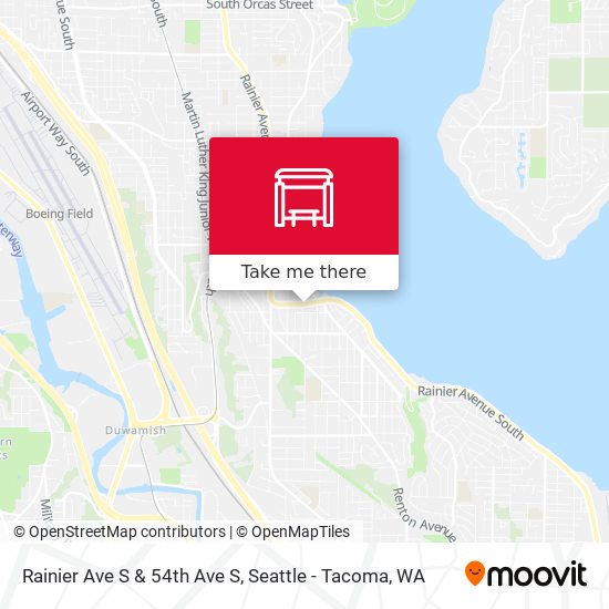 Rainier Ave S & 54th Ave S map
