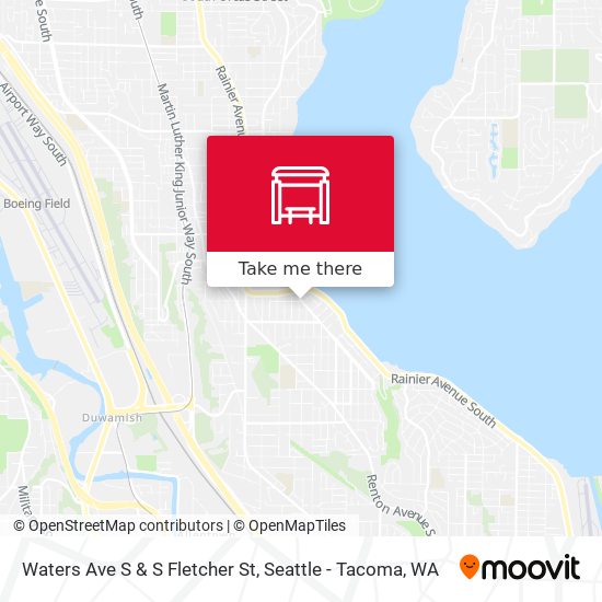 Mapa de Waters Ave S & S Fletcher St