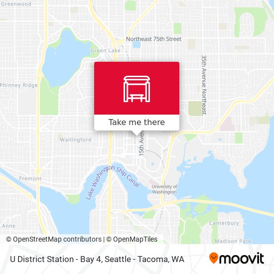 U District Station - Bay 4 map