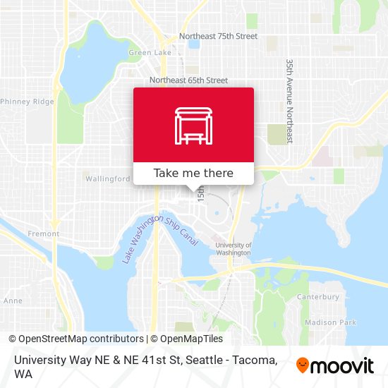 University Way NE & NE 41st St map