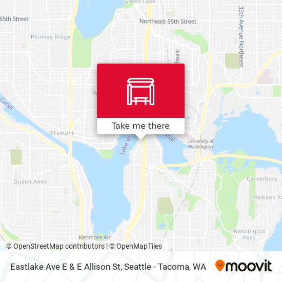 Eastlake Ave E & E Allison St map