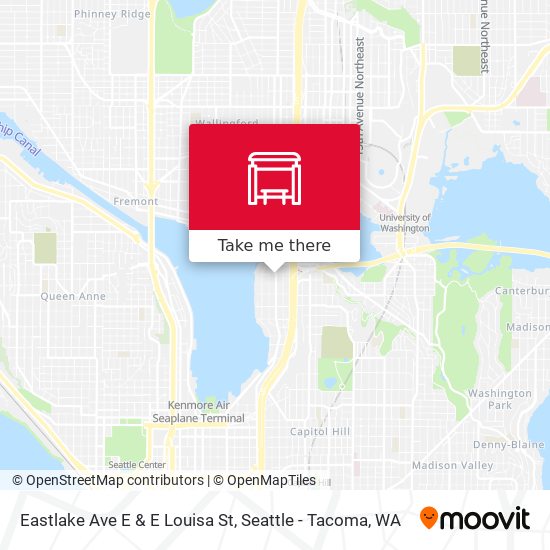 Eastlake Ave E & E Louisa St map