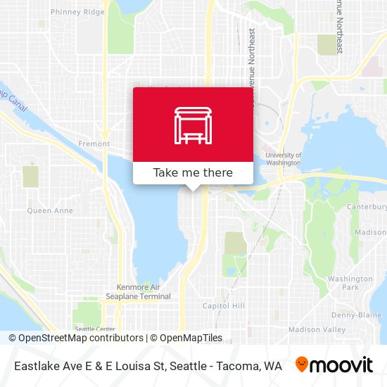 Eastlake Ave E & E Louisa St map