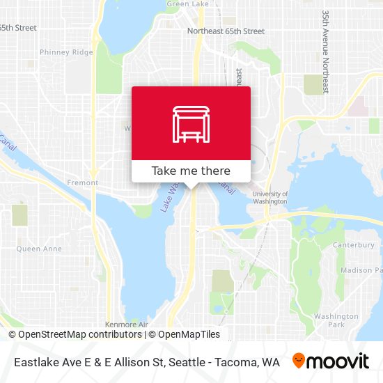 Mapa de Eastlake Ave E & E Allison St