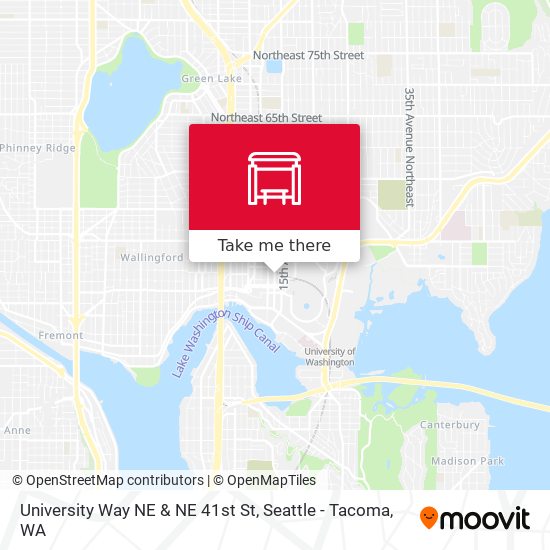 University Way NE & NE 41st St map