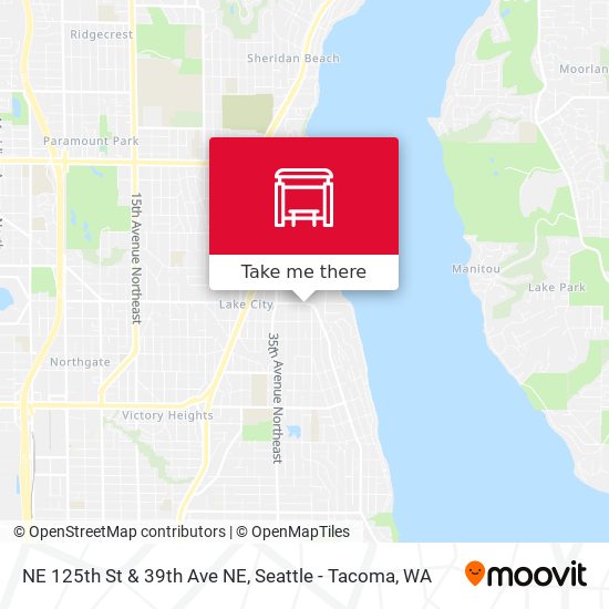 Mapa de NE 125th St & 39th Ave NE