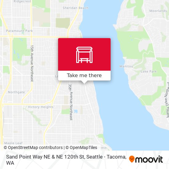 Mapa de Sand Point Way NE & NE 120th St