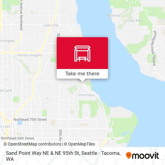 Sand Point Way NE & NE 95th St map