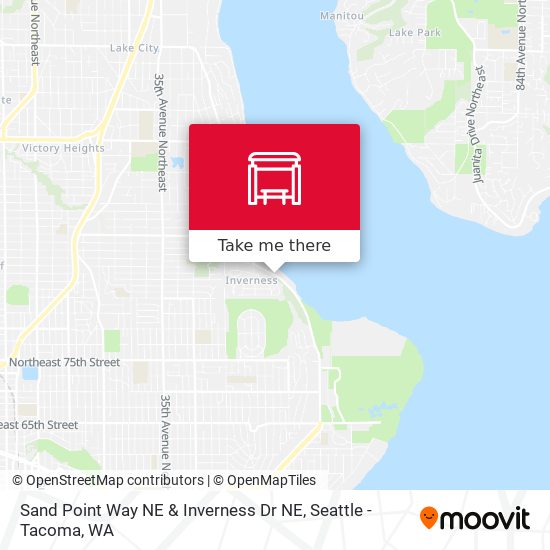 Mapa de Sand Point Way NE & Inverness Dr NE