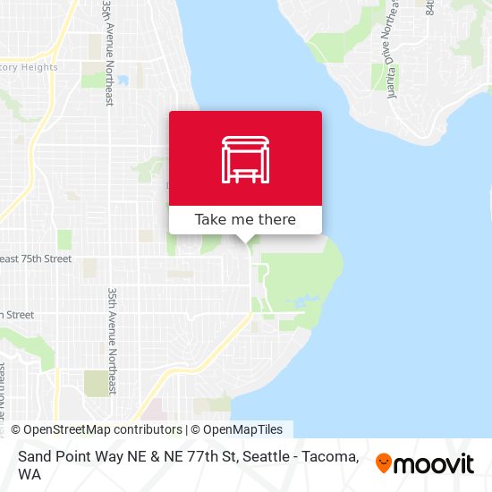 Sand Point Way NE & NE 77th St map