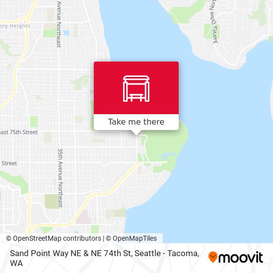 Mapa de Sand Point Way NE & NE 74th St