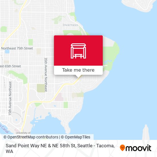 Sand Point Way NE & NE 58th St map