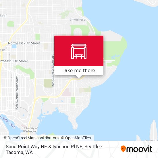 Mapa de Sand Point Way NE & Ivanhoe Pl NE