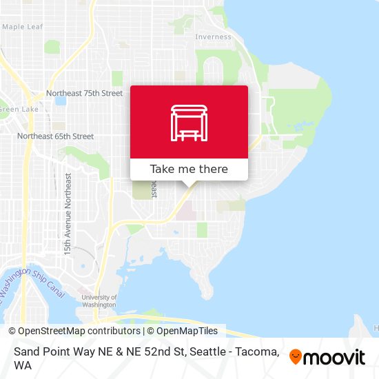 Sand Point Way NE & NE 52nd St map