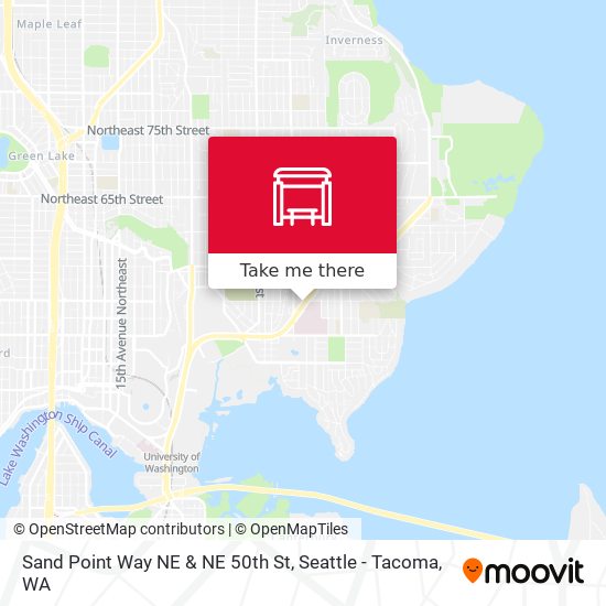 Sand Point Way NE & NE 50th St map