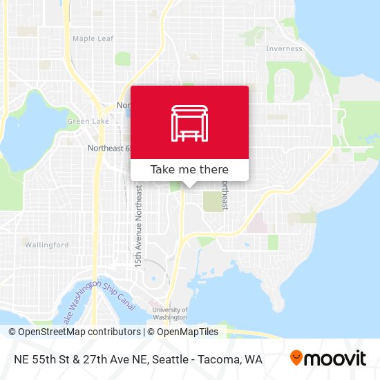 NE 55th St & 27th Ave NE map
