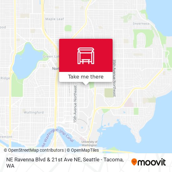 NE Ravenna Blvd & 21st Ave NE map