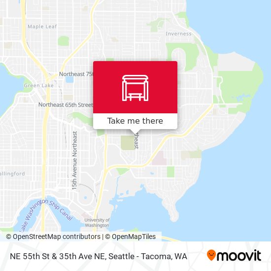 NE 55th St & 35th Ave NE map