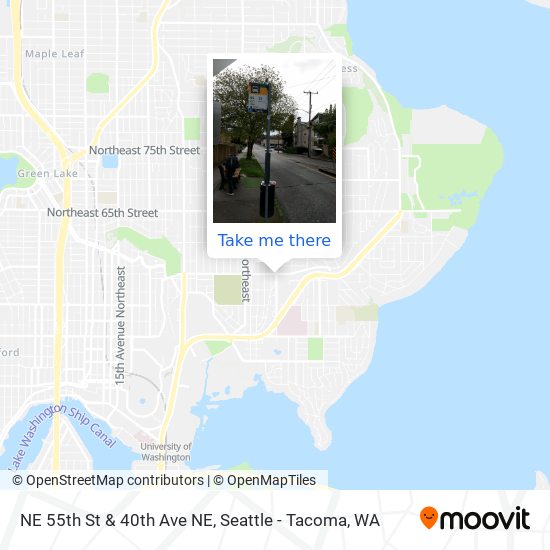 NE 55th St & 40th Ave NE map