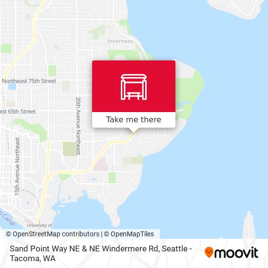 Sand Point Way NE & NE Windermere Rd map