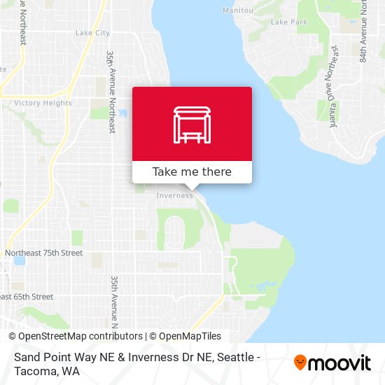 Sand Point Way NE & Inverness Dr NE map