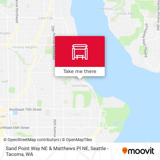 Sand Point Way NE & Matthews Pl NE map