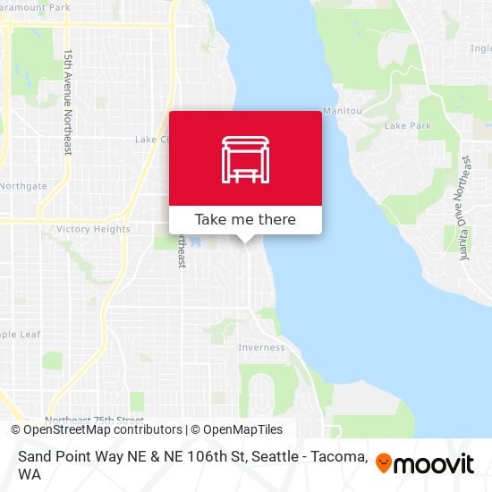 Mapa de Sand Point Way NE & NE 106th St